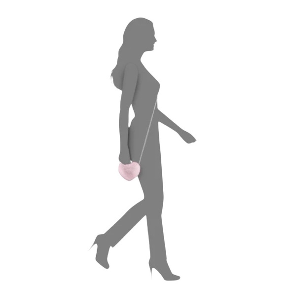 Nina - Amorie LIGHT PINK CRYSTAL HEART-SHAPED MINAUDIERE - Picture 4 of 4